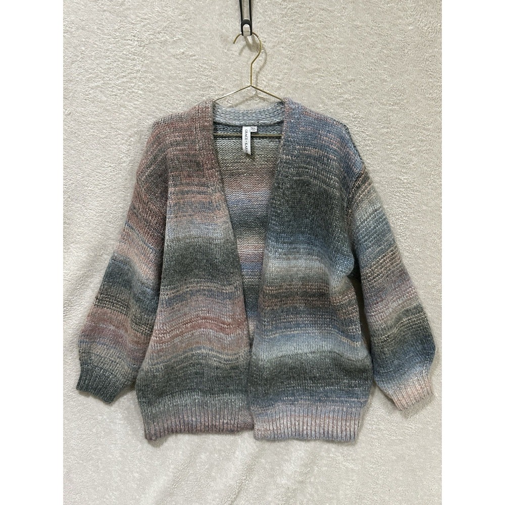 Grace + Karma Pastel Color Heavy Knit Oversized‎ Cardigan Size M/L Cozy